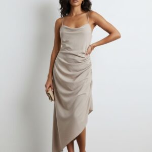 Grey night party dress