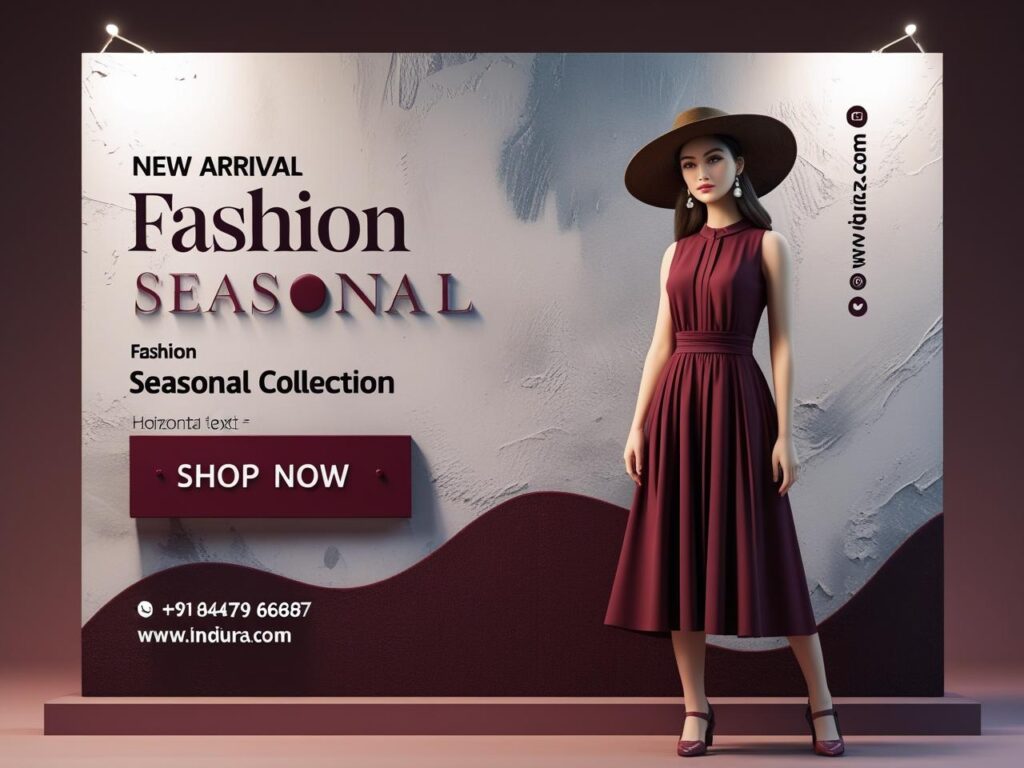 elegant fashion sale promotional horizontal banner design, featuring a styl 20250813 144728 0000