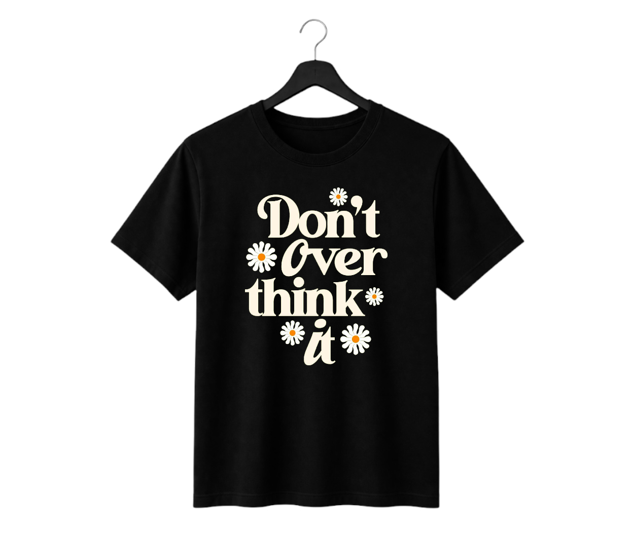 don't overthink it graphic oversized t shirt | 240 gsm premium cotton | dtf print don't overthink it graphic oversized t shirt | 240 gsm premium cotton | dtf print