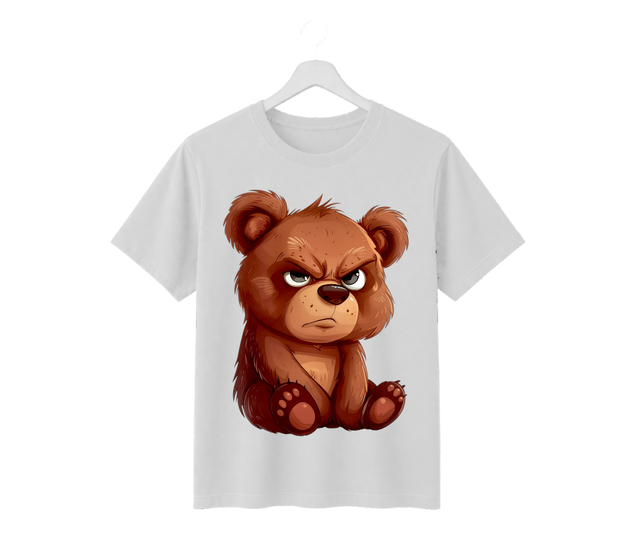 Angry Teddy Bear Graphic Oversized T-Shirt Angry Teddy Bear Graphic Oversized T-Shirt