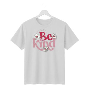 always be kind floral oversized t shirt | 240 gsm premium cotton | white tee