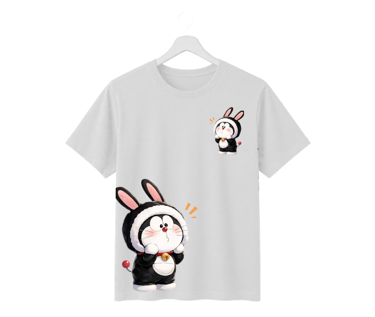 cute bunny cartoon graphic oversized t shirt | 240 gsm premium cotton | white tee cute bunny cartoon graphic oversized t shirt | 240 gsm premium cotton | white tee