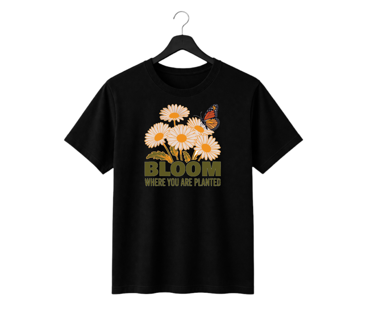 bloom where you are planted graphic printed t shirt bloom where you are planted graphic printed t shirt