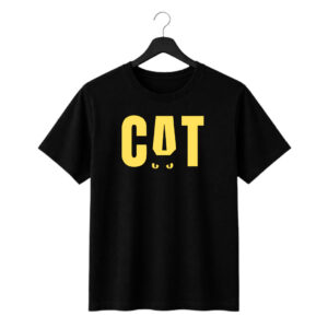 cat minimal graphic printed t shirt | bold cat lover design
