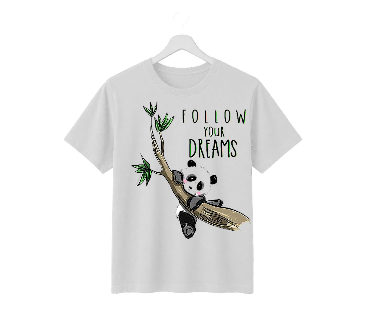 follow your dreams panda graphic printed unisex t shirt follow your dreams panda graphic printed unisex t shirt