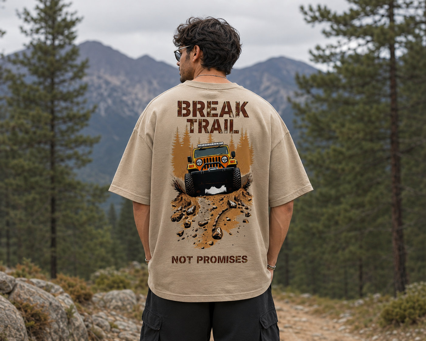 indiura break trail premium oversized t shirt | 100% cotton | 240 gsm | heavyweight | unisex indiura break trail premium oversized t shirt | 100% cotton | 240 gsm | heavyweight | unisex
