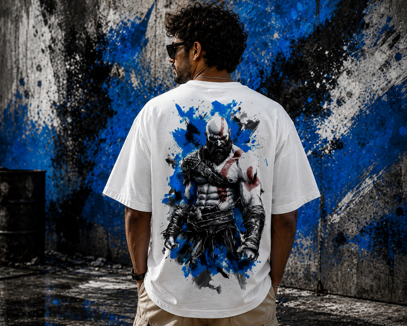 god of war ragnarök oversized graphic t shirt – 240 gsm premium cotton | white god of war ragnarök oversized graphic t shirt – 240 gsm premium cotton | white