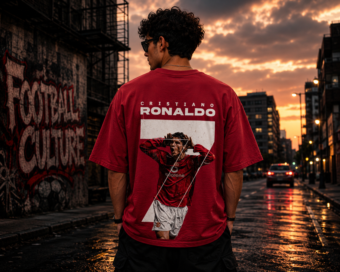 red oversized cristiano ronaldo graphic printed t shirt for men | 100% cotton | 180 gsm | premium streetwear red oversized cristiano ronaldo graphic printed t shirt for men | 100% cotton | 180 gsm | premium streetwear