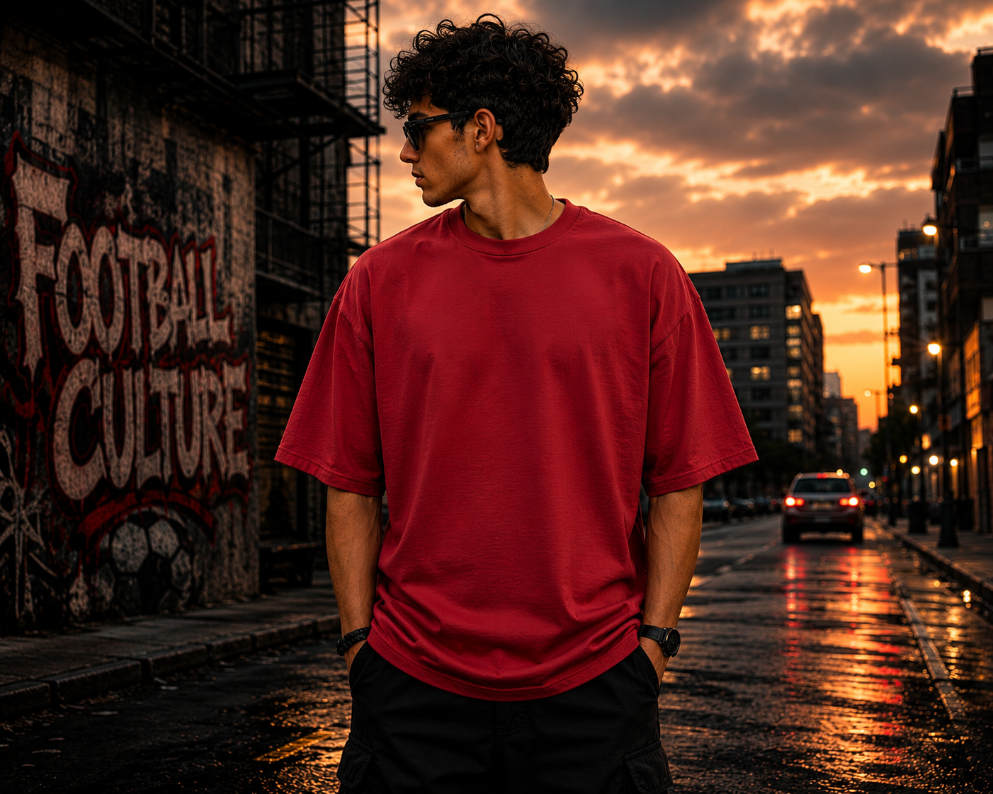 red oversized cristiano ronaldo graphic printed t shirt for men | 100% cotton | 180 gsm | premium streetwear red oversized cristiano ronaldo graphic printed t shirt for men | 100% cotton | 180 gsm | premium streetwear