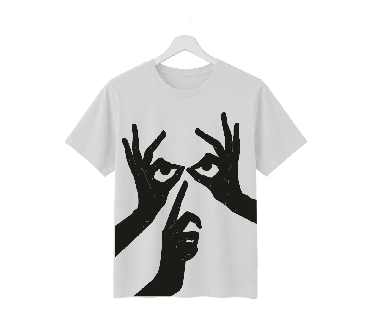 minimal hand gesture graphic printed regular fit t shirt | 180 gsm cotton minimal hand gesture graphic printed regular fit t shirt | 180 gsm cotton