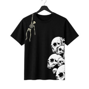 New Arrivals skull & skeleton graphic printed regular fit t shirt | 180 gsm cotton