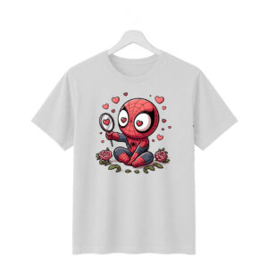 New Arrivals cute spider love graphic printed regular fit t shirt | 180 gsm cotton