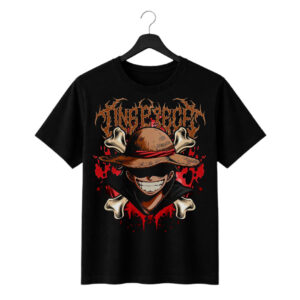 anime pirate graphic printed regular fit t shirt | 180 gsm cotton
