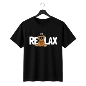 New Arrivals just relax teddy graphic printed regular fit t shirt | 180 gsm cotton