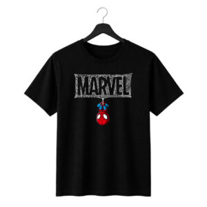 New Arrivals marvel spider hanging oversized t shirt | cute superhero graphic cotton tee