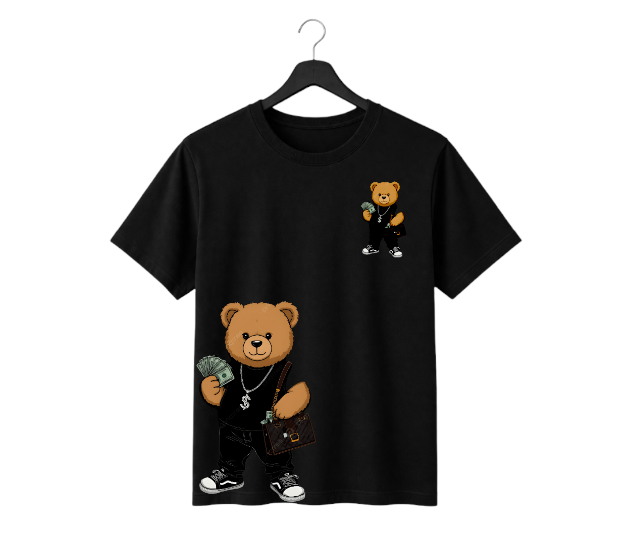 money teddy bear regular fit t shirt | luxury bear graphic cotton tee | premium streetwear money teddy bear regular fit t shirt | luxury bear graphic cotton tee | premium streetwear