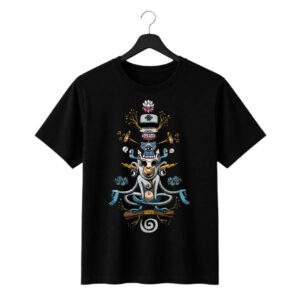 New Arrivals mystic shiva abstract art printed regular fit t shirt for men & women | premium cotton graphic tee