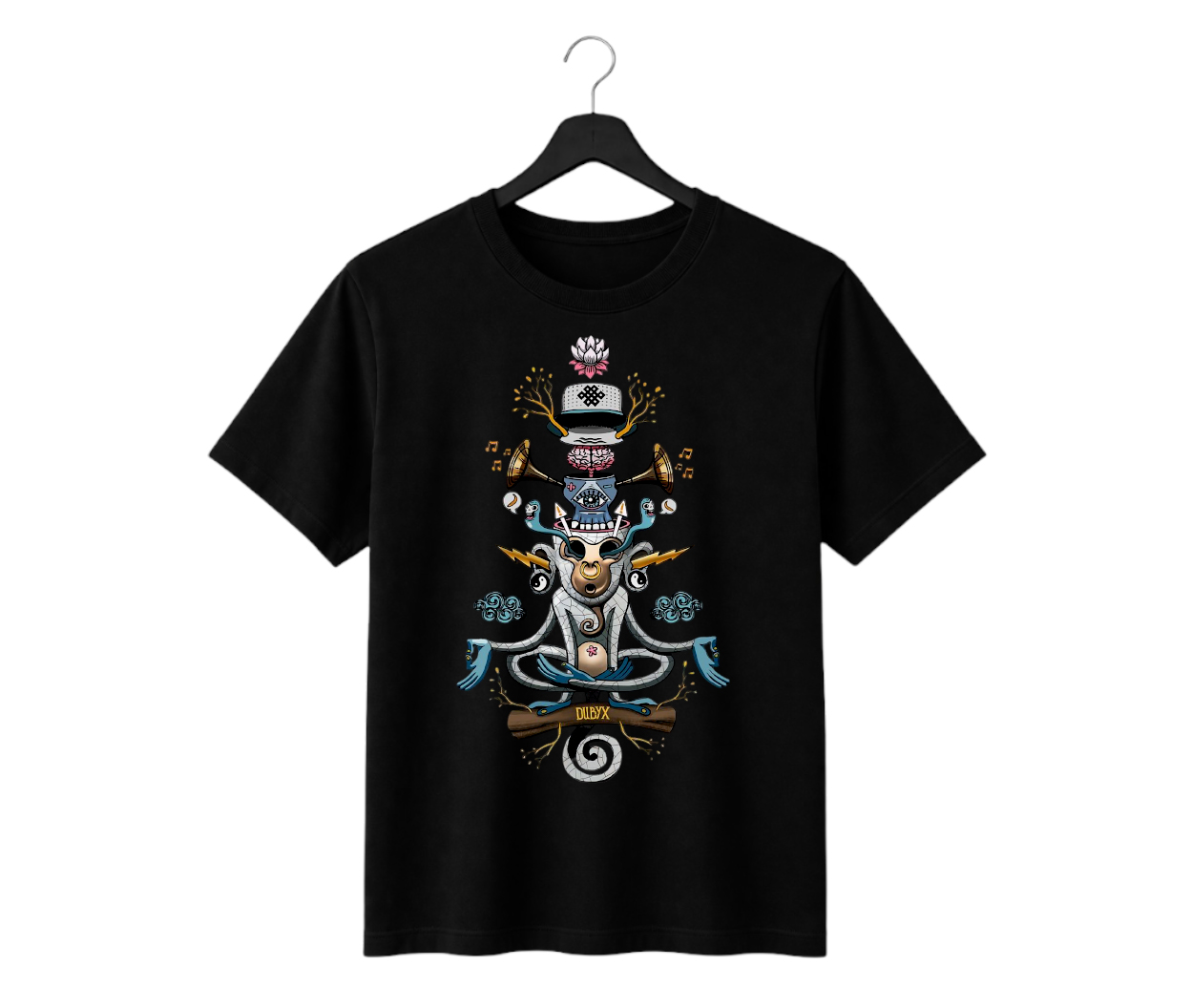 mystic shiva abstract art printed regular fit t shirt for men & women | premium cotton graphic tee mystic shiva abstract art printed regular fit t shirt for men & women | premium cotton graphic tee