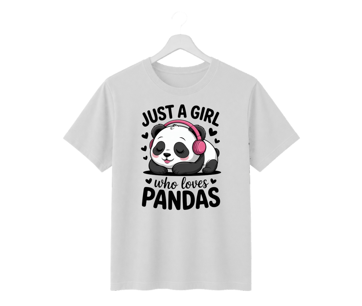 just a girl who loves pandas graphic printed regular fit t shirt | cute panda design | 100% cotton | 180 gsm bio wash just a girl who loves pandas graphic printed regular fit t shirt | cute panda design | 100% cotton | 180 gsm bio wash