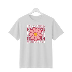 New Arrivals flower aesthetic graphic printed regular fit t shirt | retro floral design | 100% cotton | 180 gsm bio wash