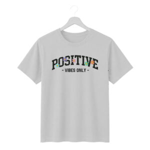 New Arrivals positive vibes only regular fit graphic t shirt