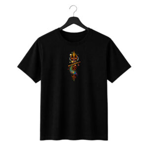 Collections mahadev spiritual graphic regular fit t shirt (front & back print)