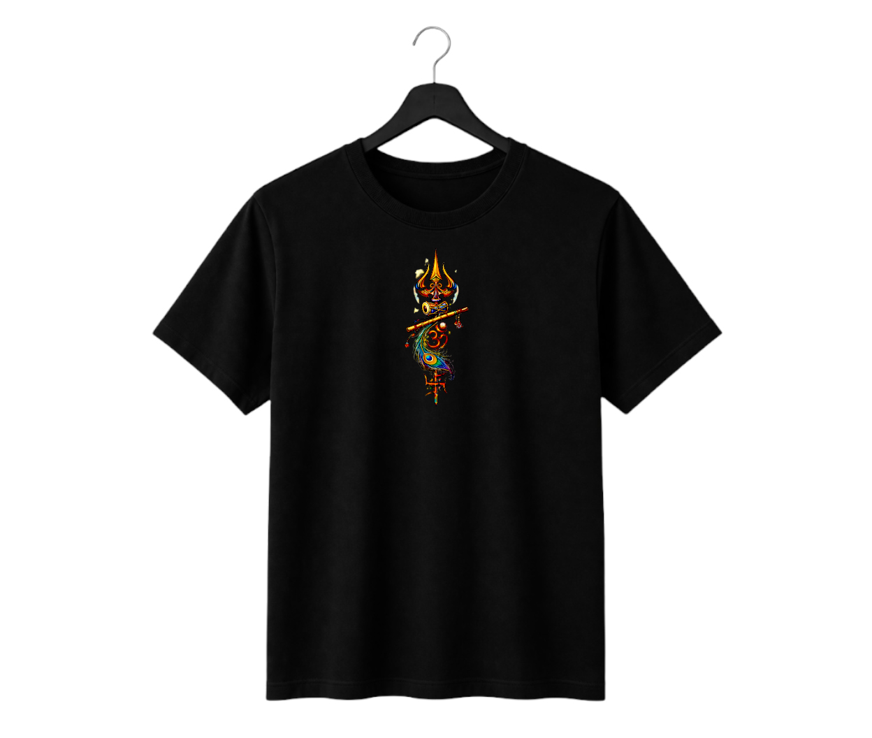 mahadev spiritual graphic regular fit t shirt (front & back print) mahadev spiritual graphic regular fit t shirt (front & back print)
