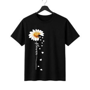 New Arrivals minimal daisy flower graphic regular fit t shirt