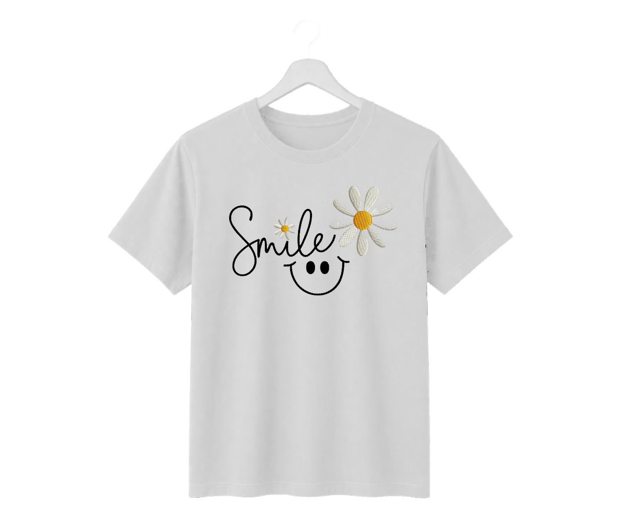 smile daisy graphic regular fit cotton t shirt for men & women | minimal aesthetic printed casual tee smile daisy graphic regular fit cotton t shirt for men & women | minimal aesthetic printed casual tee