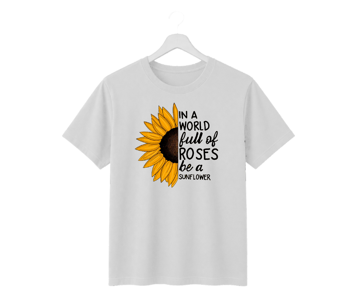 sunflower quote graphic printed regular fit white t shirt sunflower quote graphic printed regular fit white t shirt